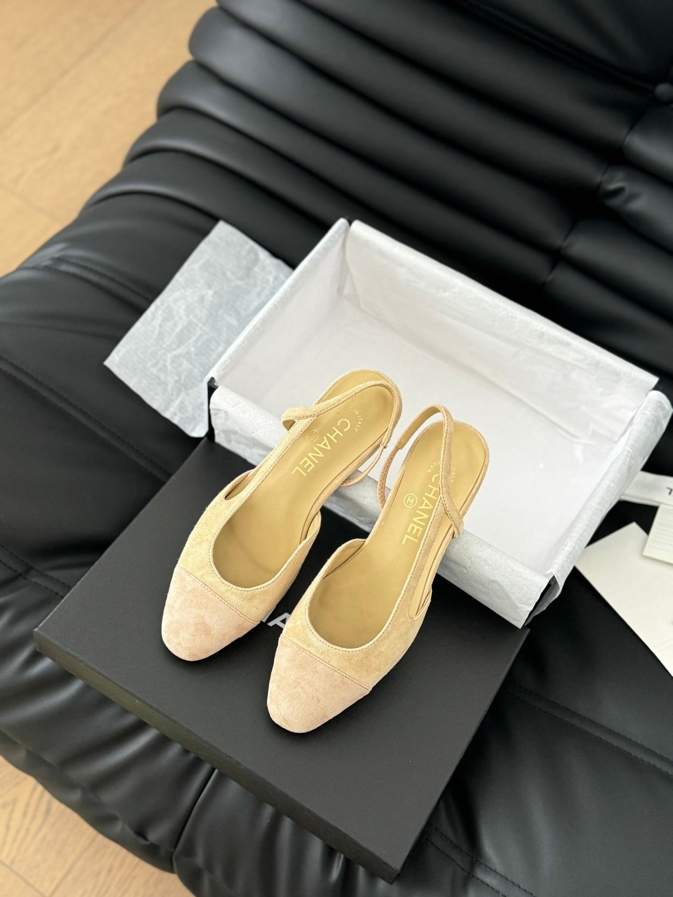 CLASSIC SLINGBACK DARK IVORY SUEDE