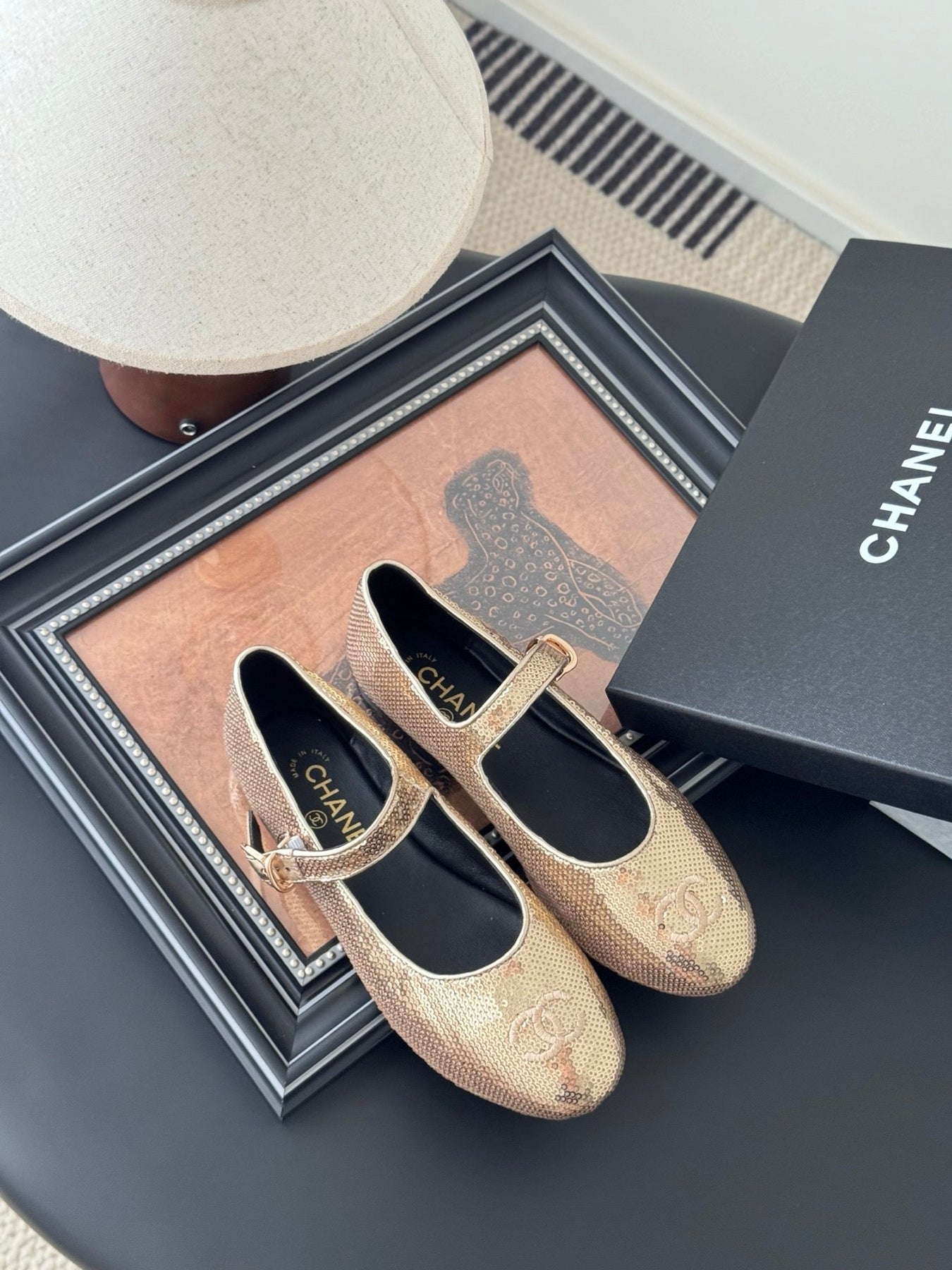 BALLET IN GLITTER GOLDEN SEQUINS