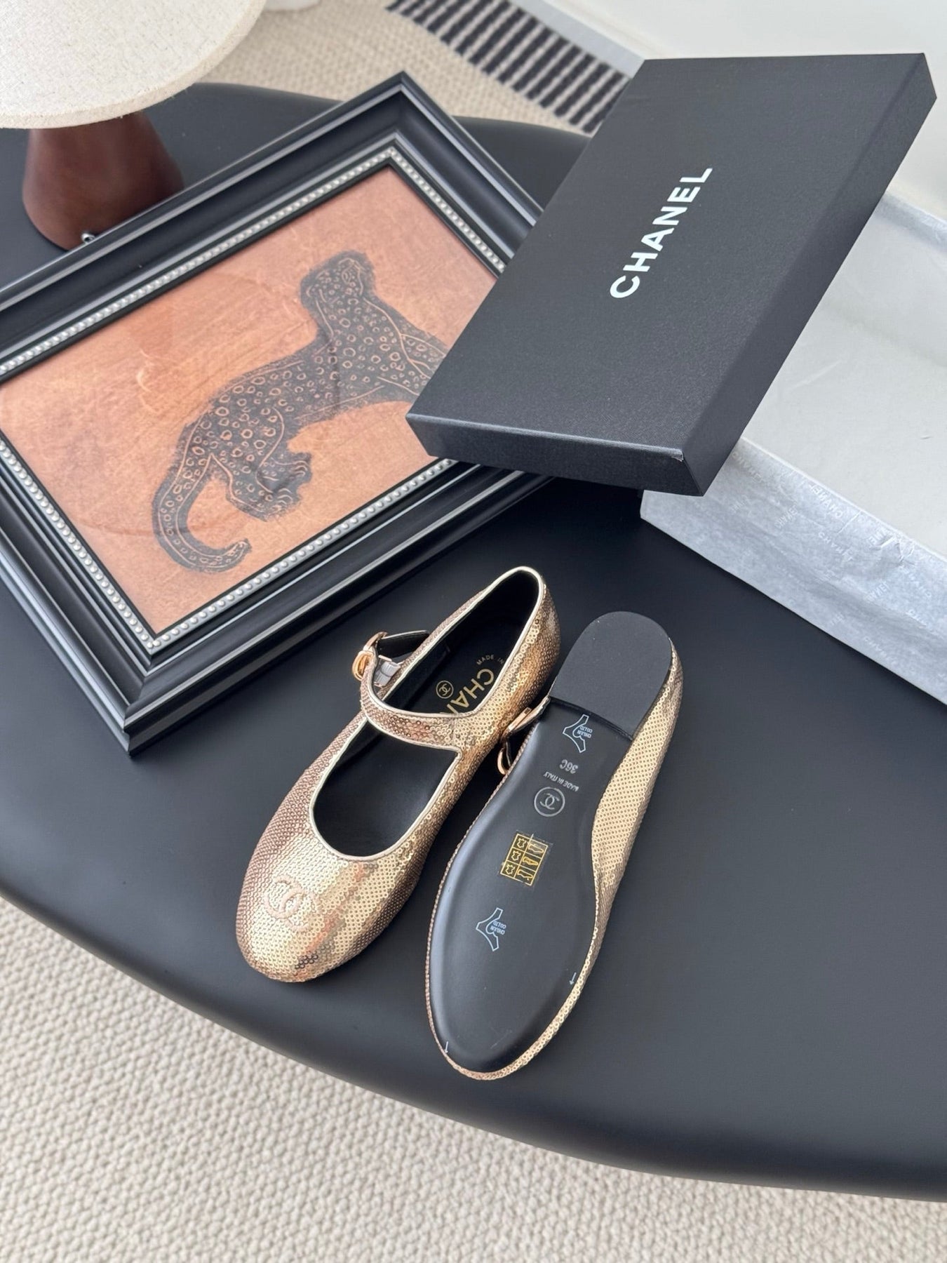 BALLET IN GLITTER GOLDEN SEQUINS