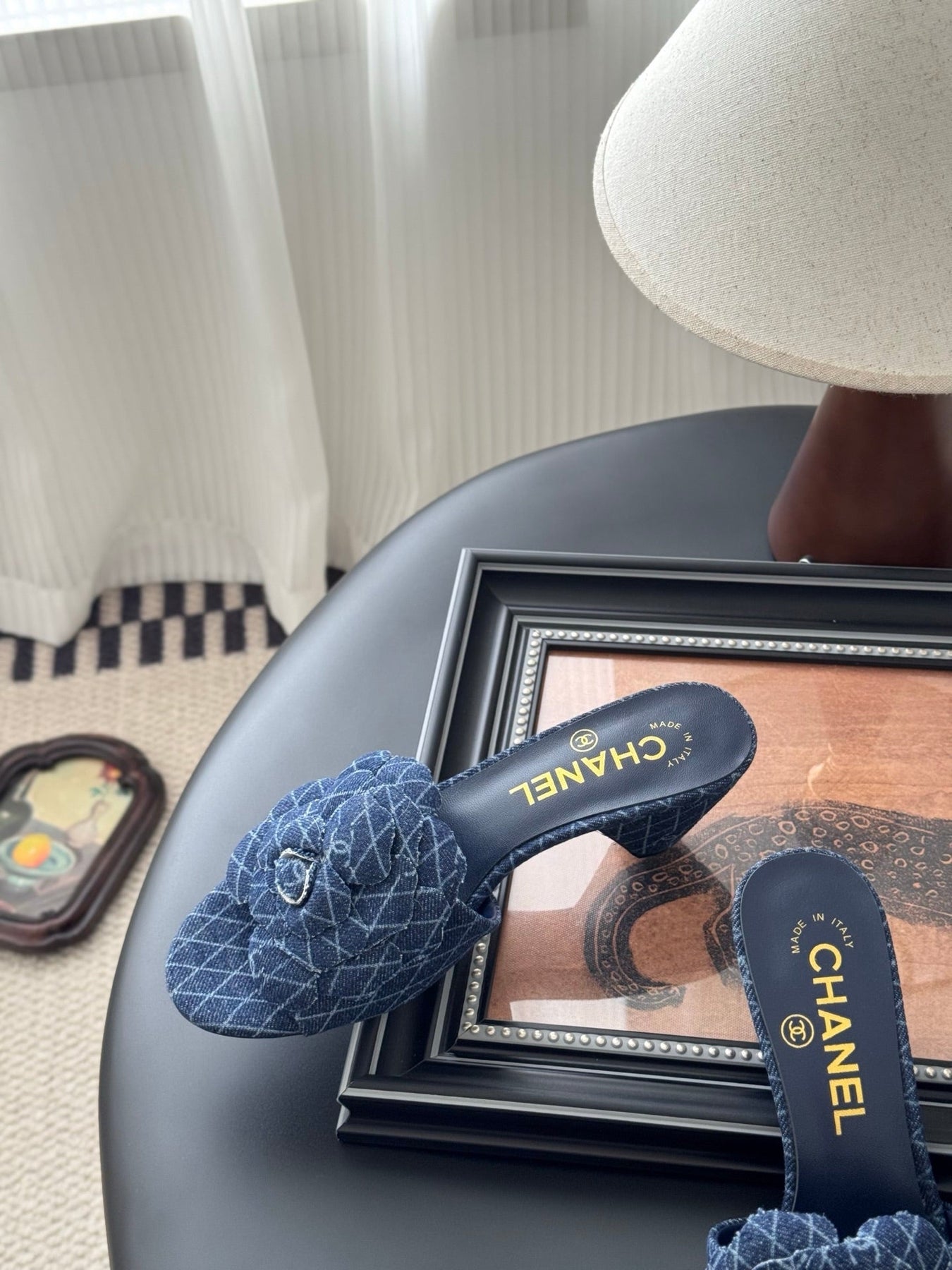 HIGH HEELS CAMELLIA IN NAVY BLUE DENIM