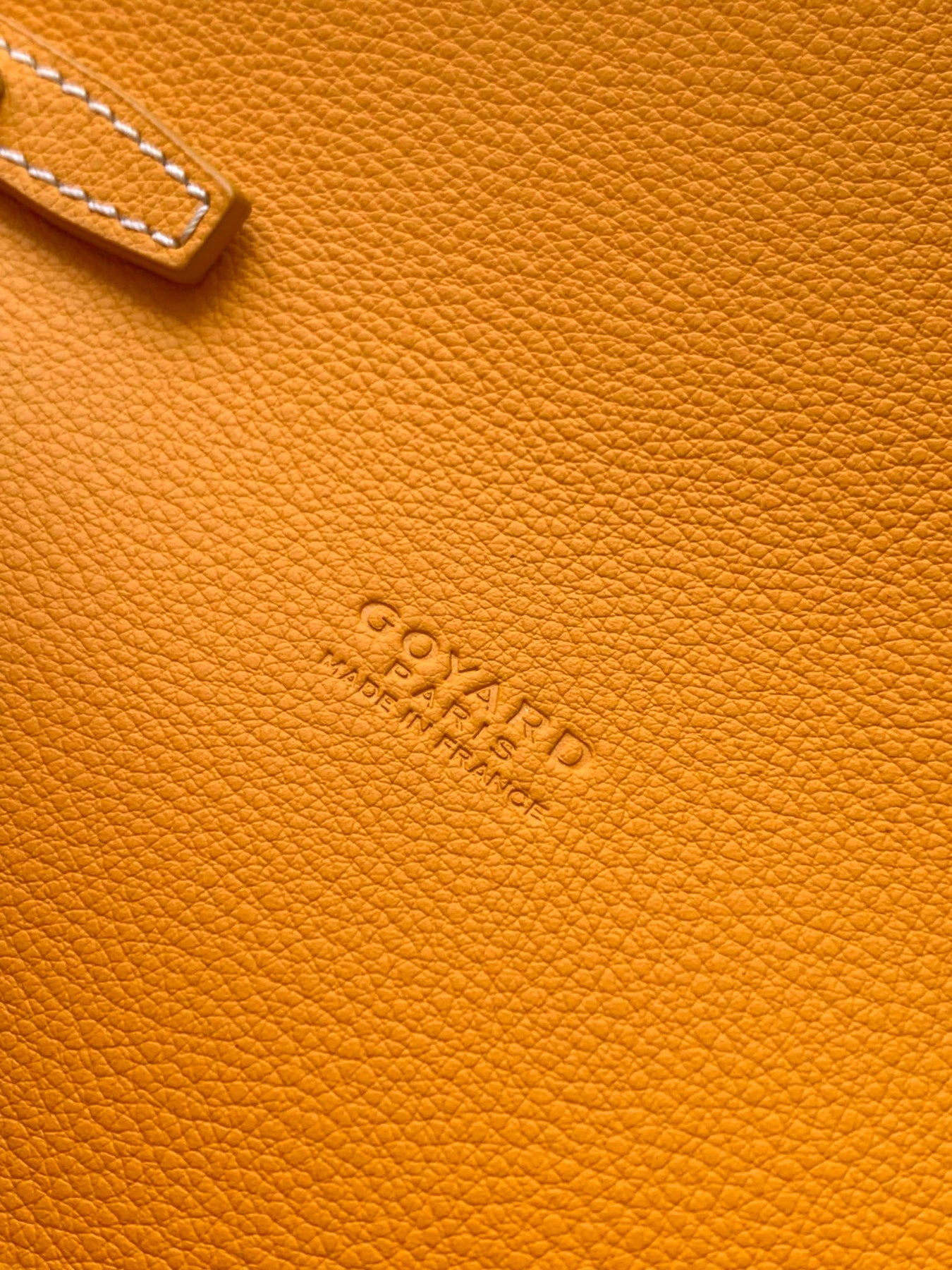 CHYPRE WALLET-POUCH 21 IN YELLOW GOYARDINE CANVAS AND CALFSKIN