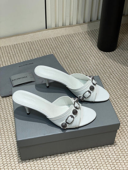 CAGOLE HIGH MULES IN WHITE OIL-WAX SHEEPSKIN