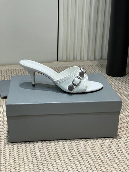 CAGOLE HIGH MULES IN WHITE OIL-WAX SHEEPSKIN