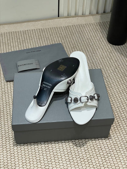 CAGOLE HIGH MULES IN WHITE OIL-WAX SHEEPSKIN