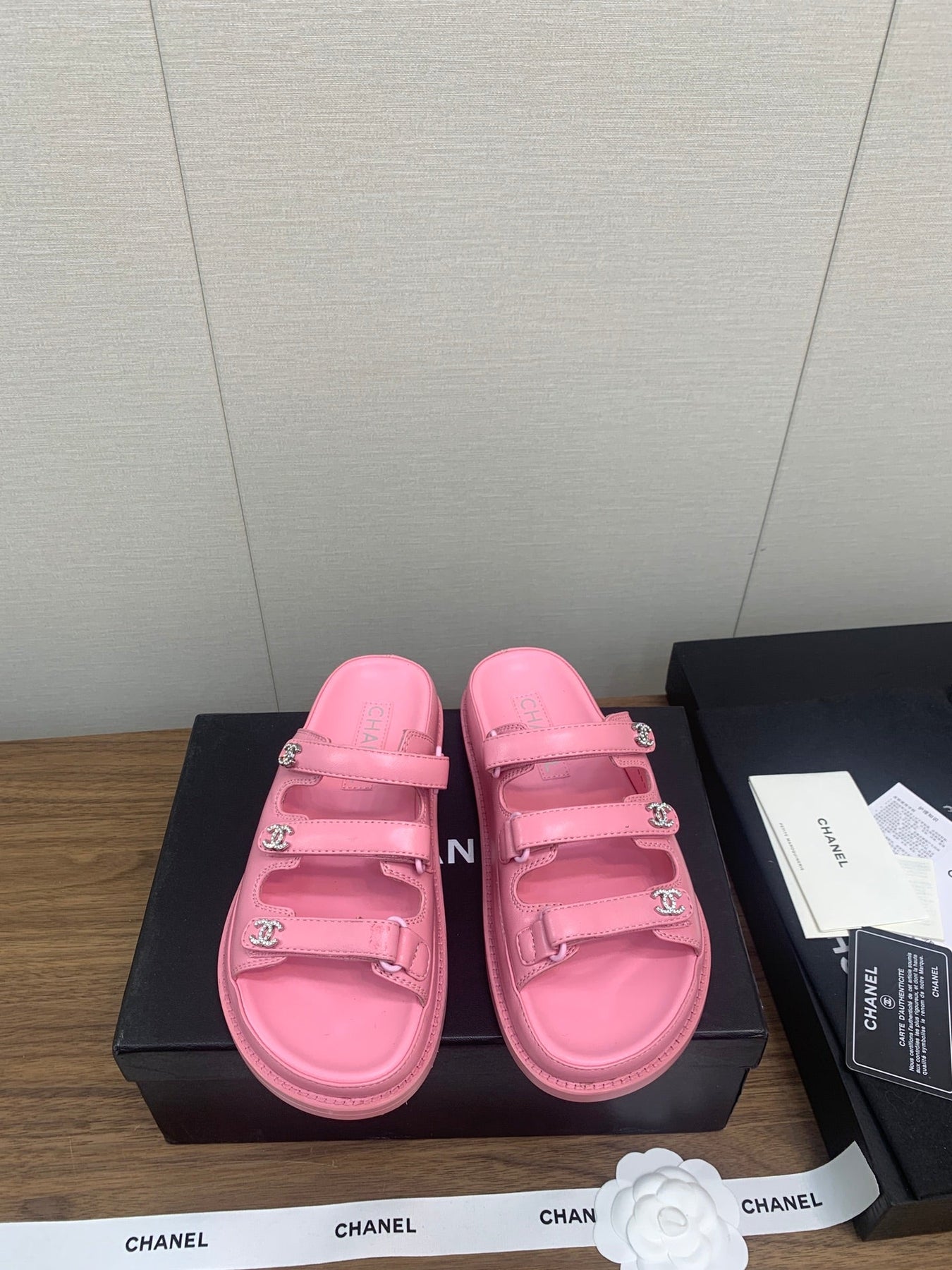 DAD SANDAL IN LIGHT PINK LAMBSKIN MULE