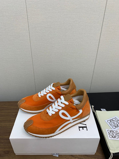 LW FLOW RUNNER SNEAKER ORANGE SUEDE