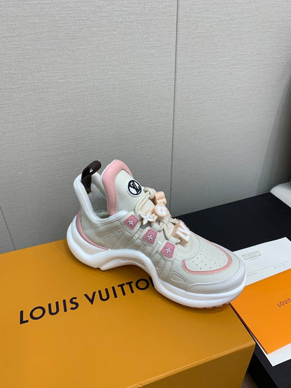 LV ARCHLIGHT SNEAKER BEIGE MIX LIGHT PINK