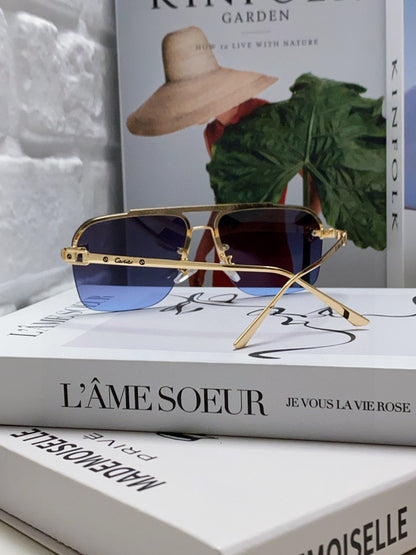 PANTHÈRE SQUARE FRAME SUNGLASSES 543534 IN METAL