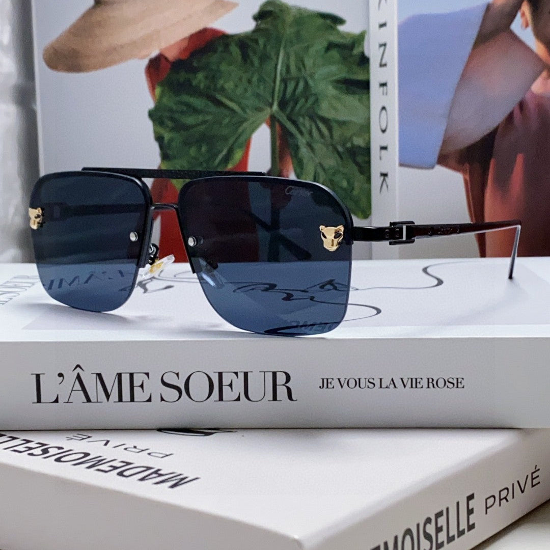 PANTHÈRE SQUARE FRAME SUNGLASSES 543534 IN METAL