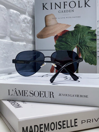 PILOT SUNGLASS 581365 IN BLACK METAL