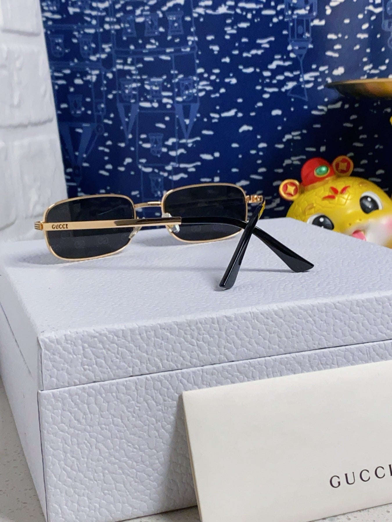 RECTANGULAR FRAME SUNGLASSES GG1457S IN METAL