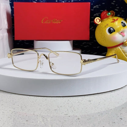 PANTHÈRE RECTANGULAR FRAME SUNGLASSES CT0473S IN METAL