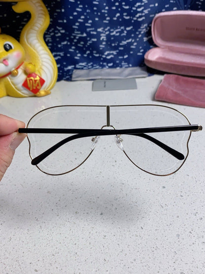 RUNWAY SUNGLASSES 571637 IN GOLD METAL CLEAR LENSES