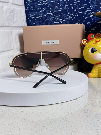 RUNWAY SUNGLASSES 571638 IN GOLD METAL BROWN SMOKE LENSES