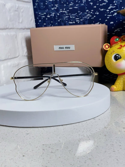 RUNWAY SUNGLASSES 571637 IN GOLD METAL CLEAR LENSES