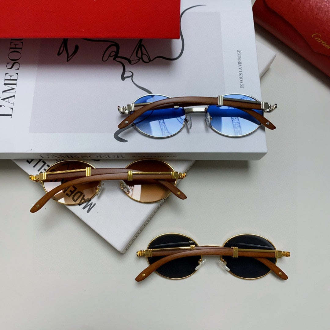 PREMIÈRE ROUND FRAME SUNGLASSES CT0464S IN METAL