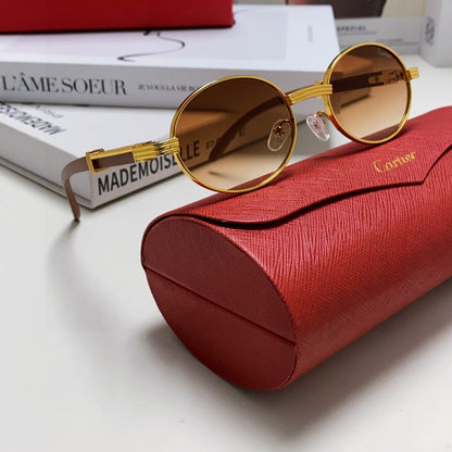 PREMIÈRE ROUND FRAME SUNGLASSES CT0464S IN METAL