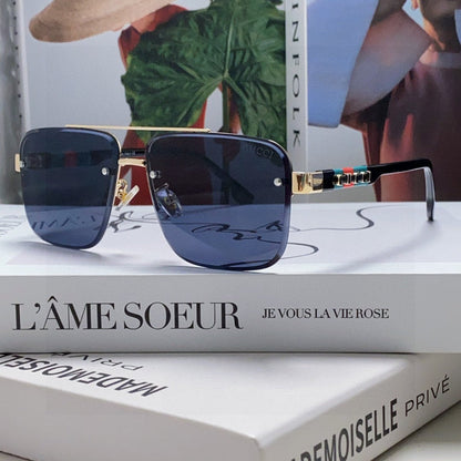 RECTANGULAR FRAME SUNGLASSES 576873 IN METAL