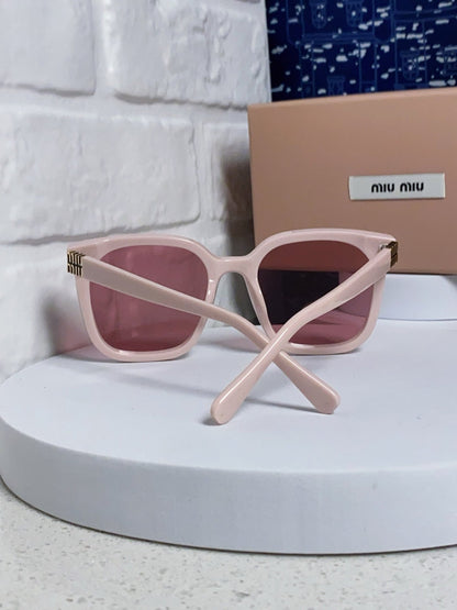 GLIMPSE SQUARE SUNGLASSES 554611 IN LIGHT PINK ACETATE