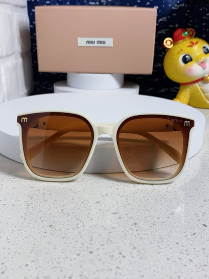 GLIMPSE SQUARE SUNGLASSES 554612 IN IVORY ACETATE