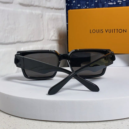 RECTANGLE SUNGLASSES 575846 IN BLACK ACETATE