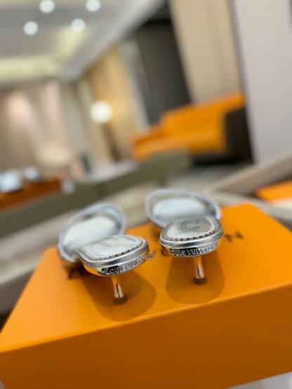 LV X TM 6AM HIGH 4 CM MULE IN SILVER CALFSKIN