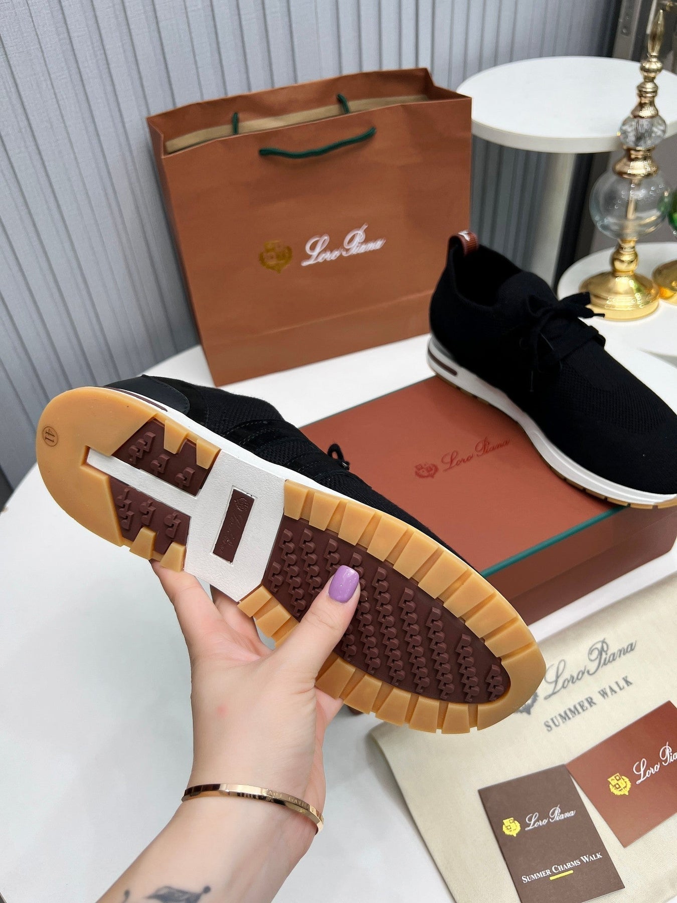 LP 360 FLEXY WALK SNEAKER BLACK FABRICS