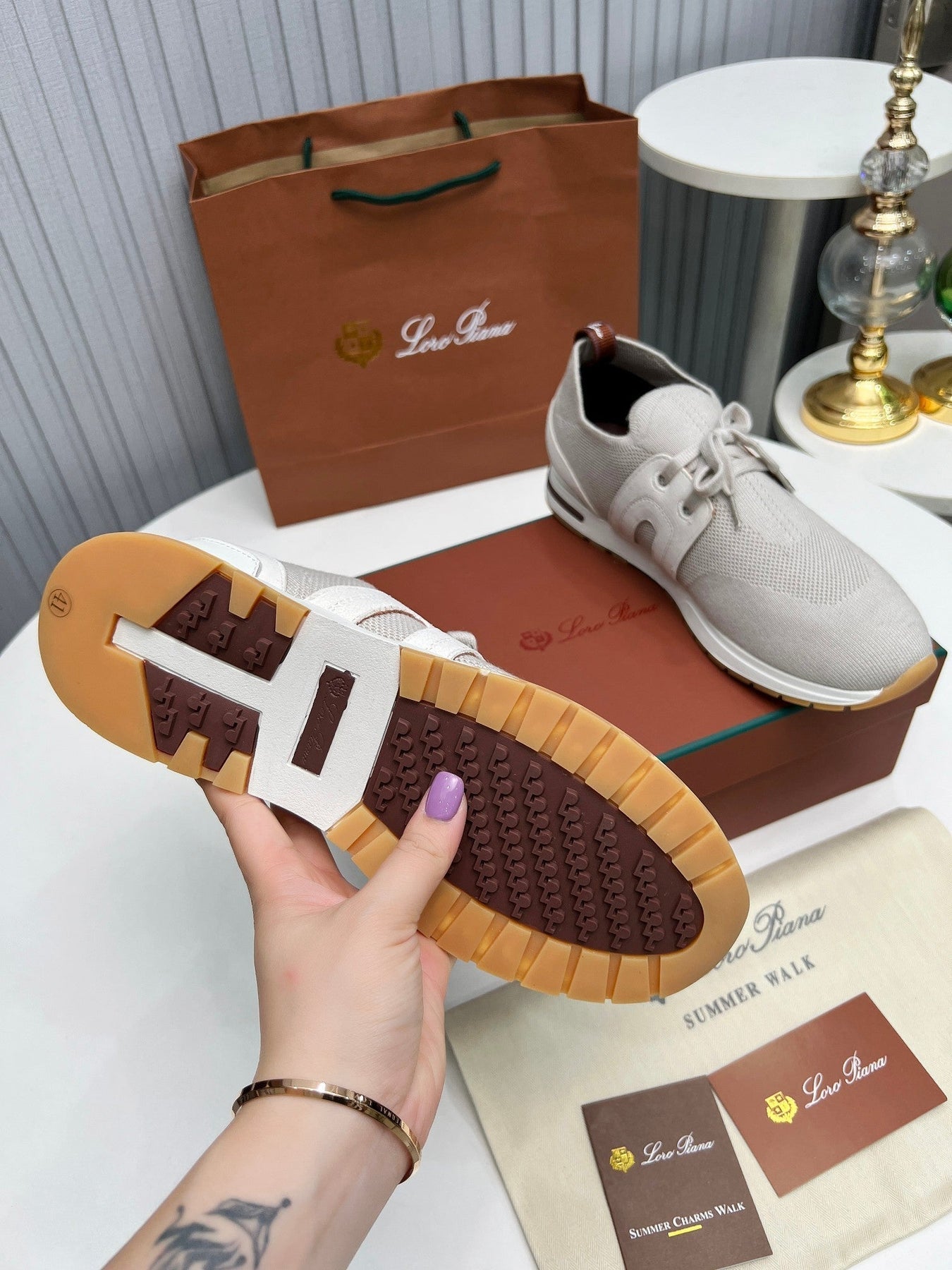 LP 360 FLEXY WALK SNEAKER LIGHT GRAY FABRICS