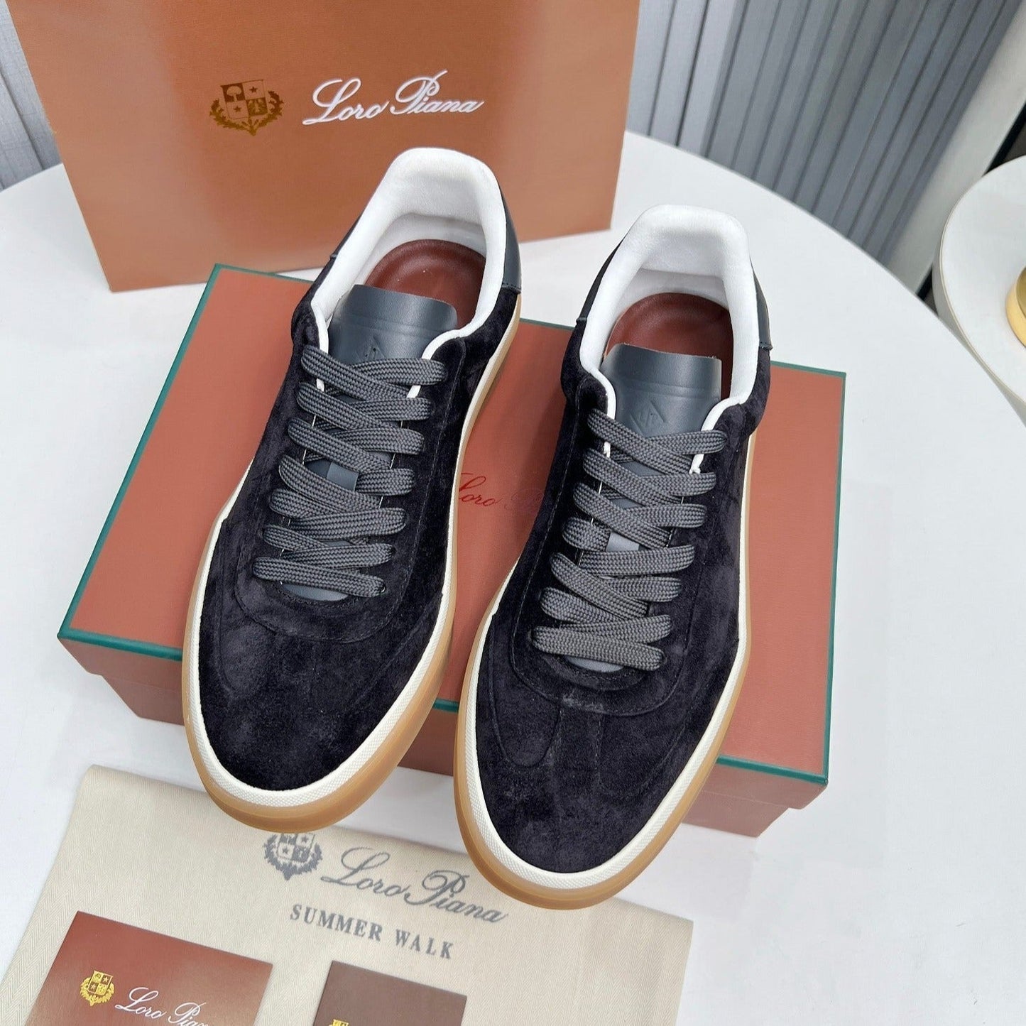 LP TENNIS WALK SNEAKERS CHARCOAL SUEDE