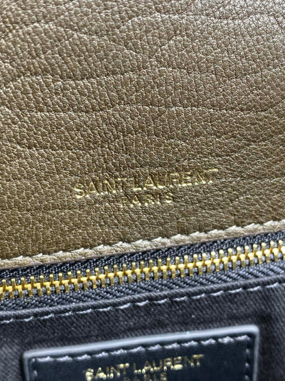 CALYPSO 36 CHAIN BAG IN DARK GREEN LAMBSKIN