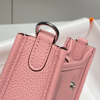 MINI NEO 18 EVELYNE BAG IN BABY PINK GRAINED CALFSKIN