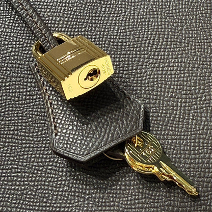 KELLY 28CM IN EBENE EPSOM CALFSKIN GOLD HARDWARE