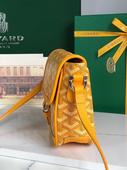 GRAND BLEU 16 IN YELLOW GOYARDINE CANVAS AND LAMBSKIN