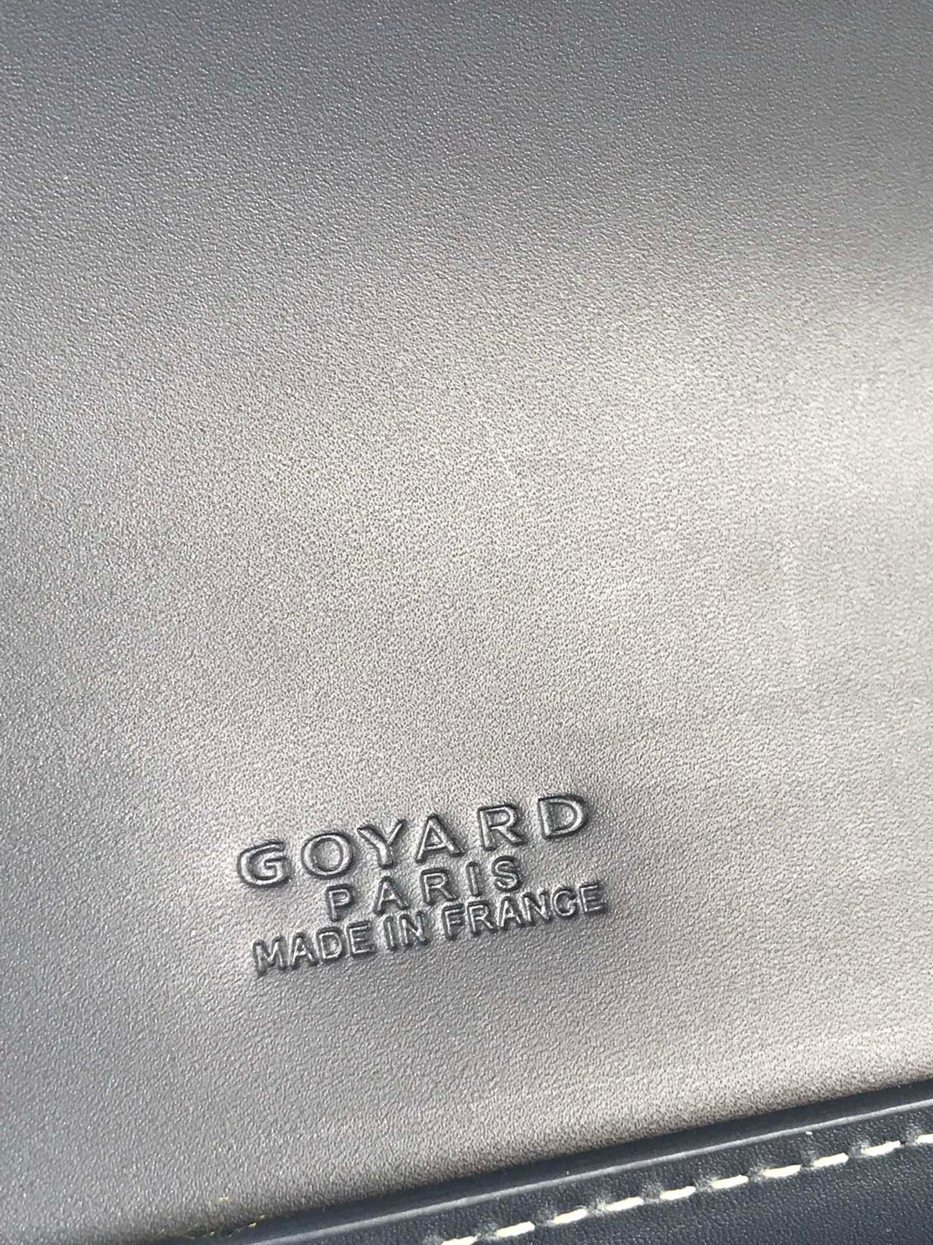 DUCHESSE MARIE-CAROLINE BAG 25 IN NAVY BLUE GOYARDINE CANVAS AND SMOOTH CALFSKIN