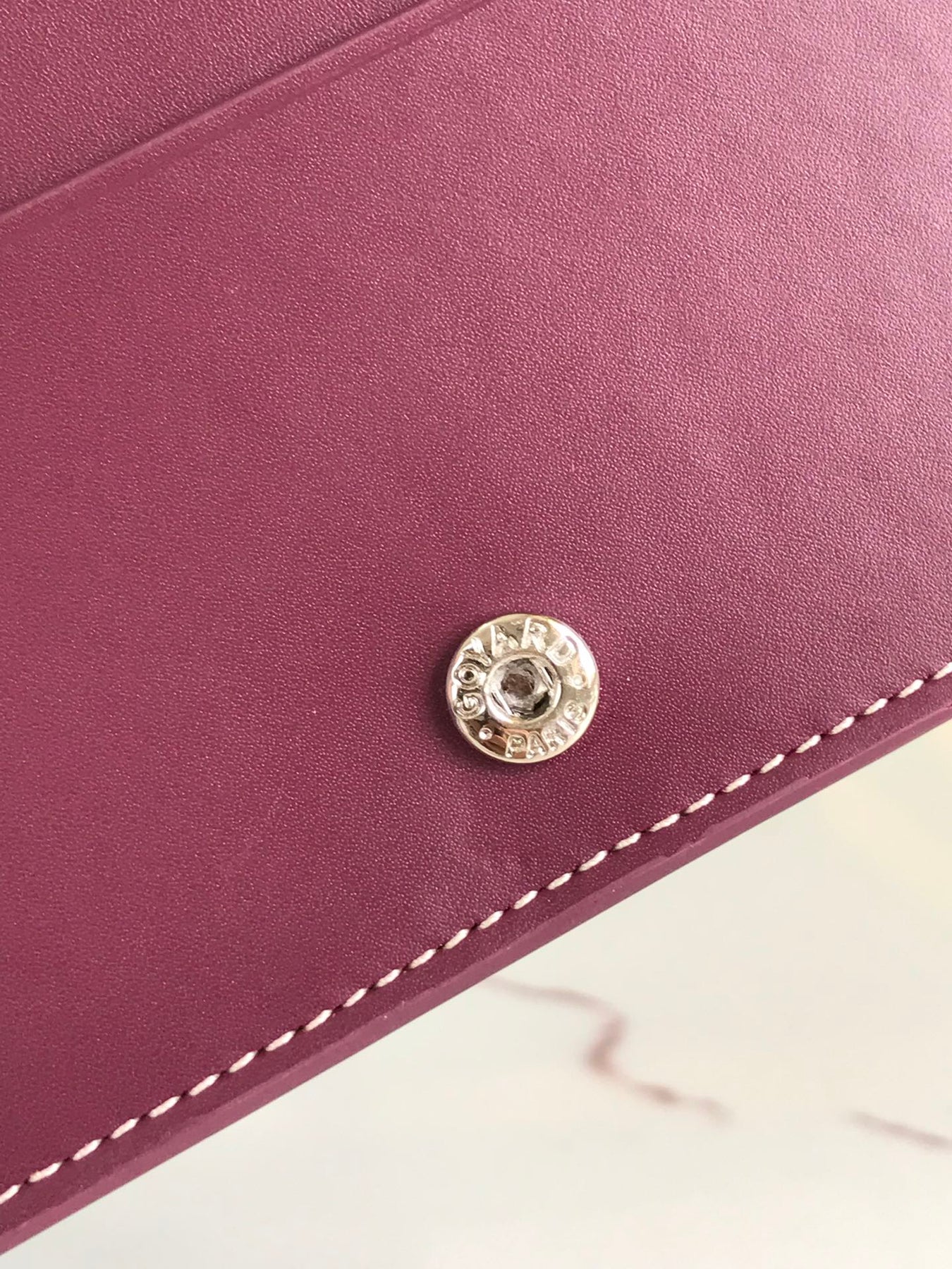 RICHELIEU WALLET 19 IN WINE RED GOYARDINE CANVAS