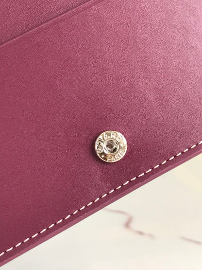 RICHELIEU WALLET 19 IN WINE RED GOYARDINE CANVAS