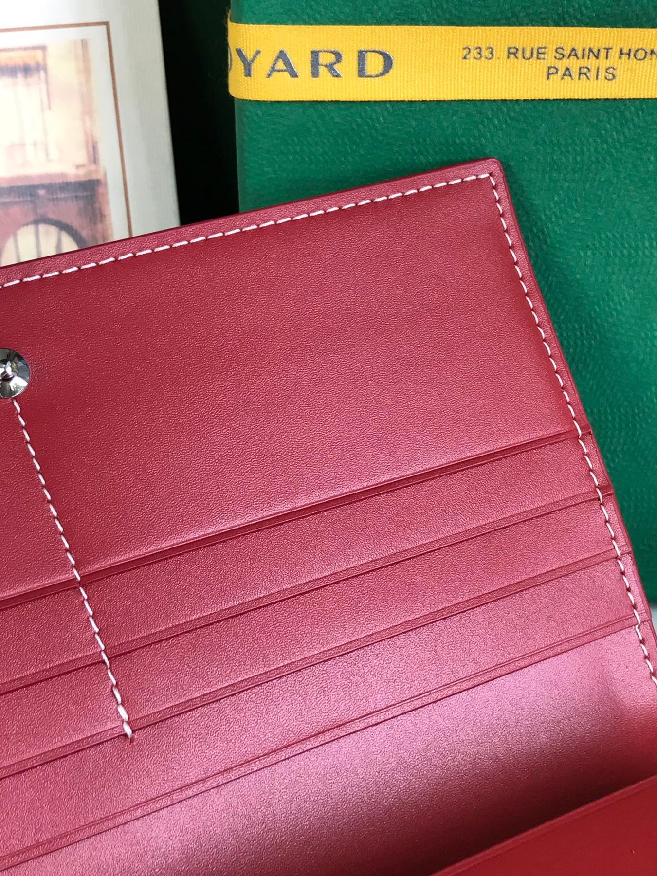RICHELIEU WALLET 19 IN CLASSIC RED GOYARDINE CANVAS