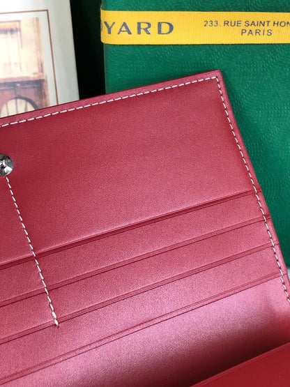 RICHELIEU WALLET 19 IN CLASSIC RED GOYARDINE CANVAS