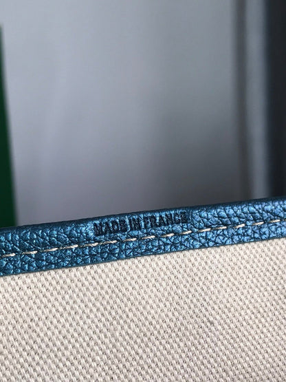 SAINT LOUIS PM 34 IN NAVY BLUE GOYARDINE CANVAS AND CALFSKIN