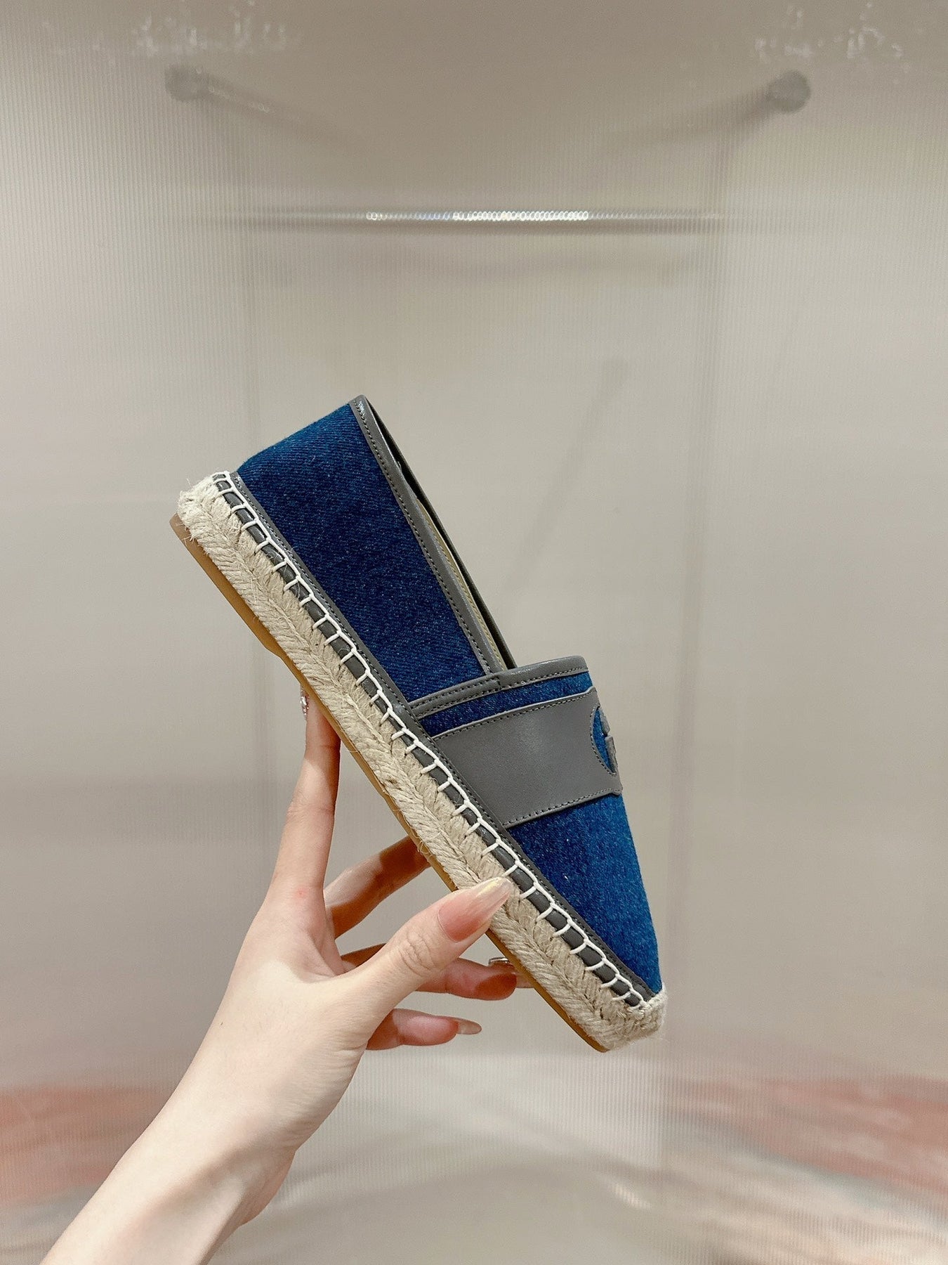 GG ESPADRILLES SLIP - ON AEGEAN CANVAS