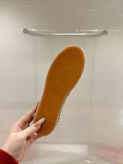 ESPADRILLES BLACK SUEDE EMBOSSED LOGO