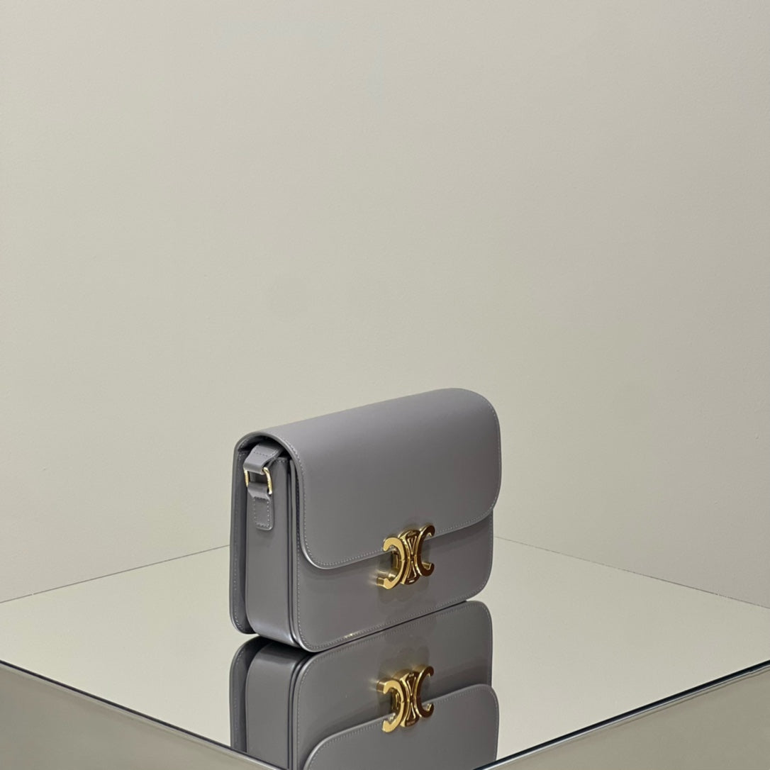 MINI CLAUDE 22 SHINY CALFSKIN SILVER