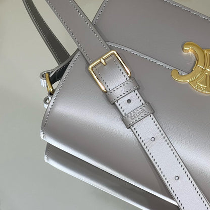 MINI CLAUDE 22 SHINY CALFSKIN SILVER