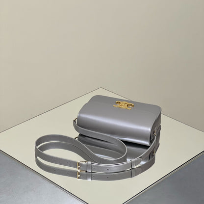 MINI CLAUDE 22 SHINY CALFSKIN SILVER