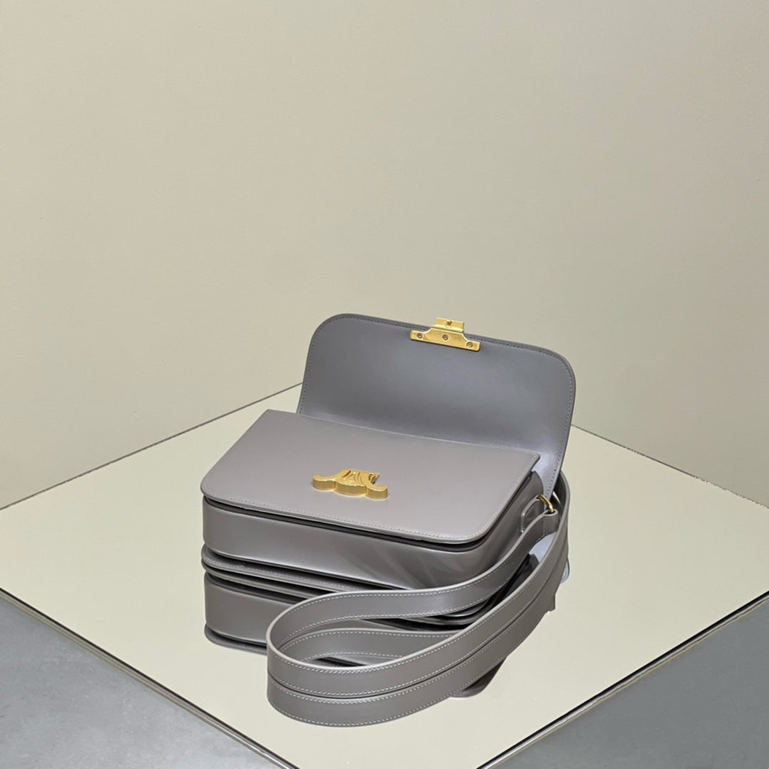 MINI CLAUDE 22 SHINY CALFSKIN SILVER