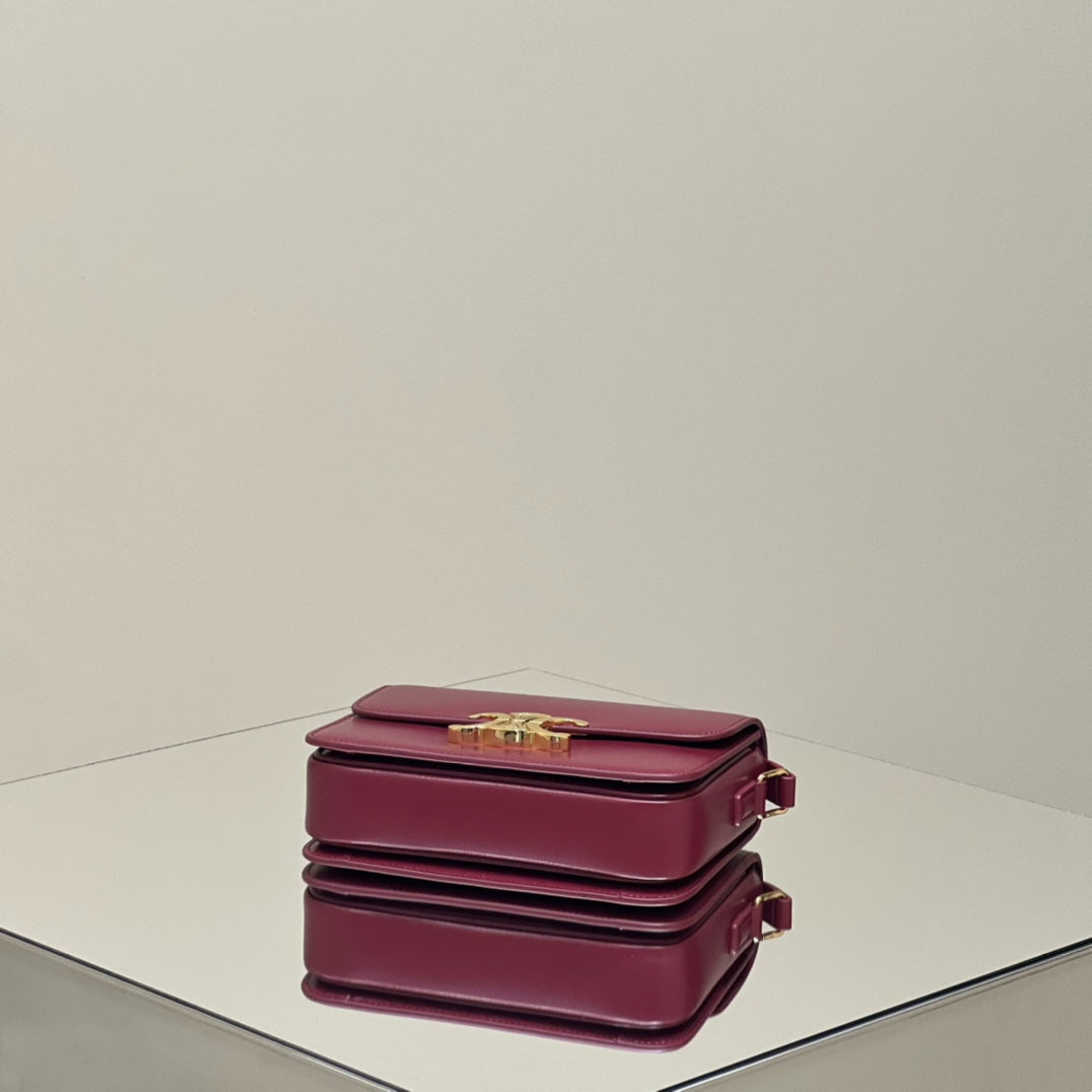 MINI CLAUDE 22 SHINY CALFSKIN FANSY PURPLE