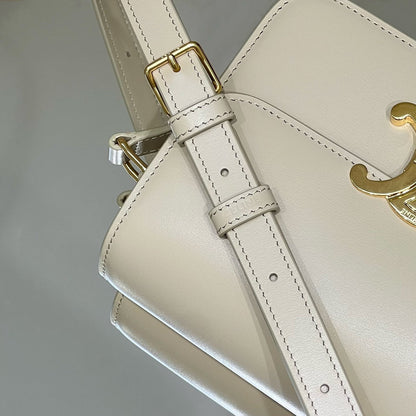 MINI CLAUDE 22 SHINY CALFSKIN WHITE