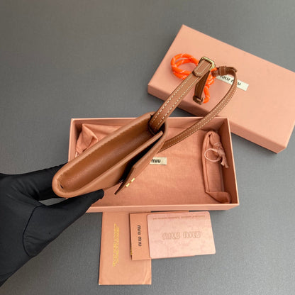 MICRO BAG 19 IN BRONZE BROWN SMOOTH CALFSKIN