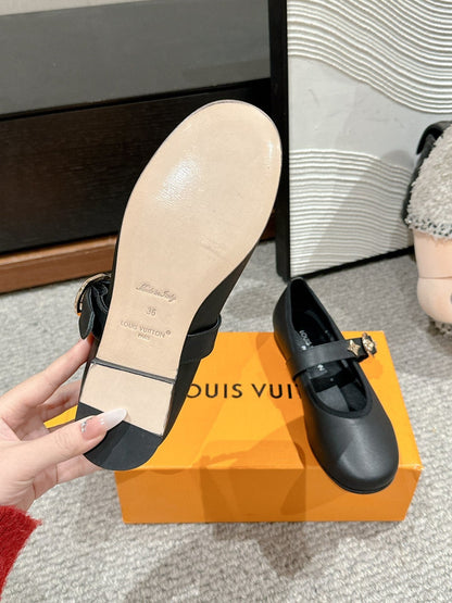 MARY JANE SHOES IN BLACK SHEEPSKIN