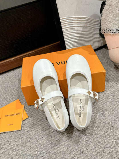 MARY JANE SHOES IN WHITE SHEEPSKIN